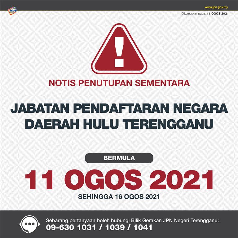 Notis penutupan sementara